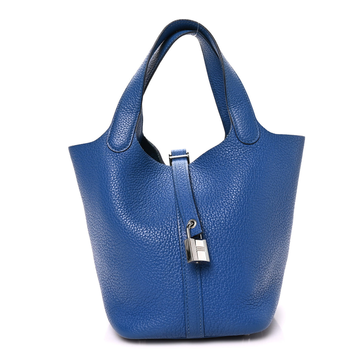 Hermes Taurillon Clemence Picotin Lock 18 PM Bleu France 1 of 10