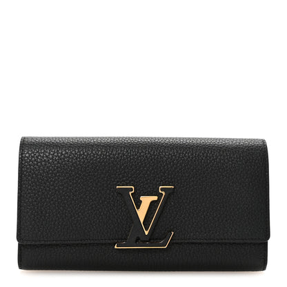 Louis Vuitton Taurillon Capucines Wallet Black 1 of 6