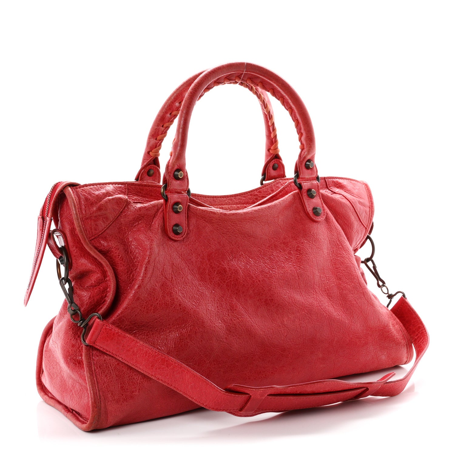 Balenciaga Agneau Classic Hardware City Rouge Cardinal 4 of 12