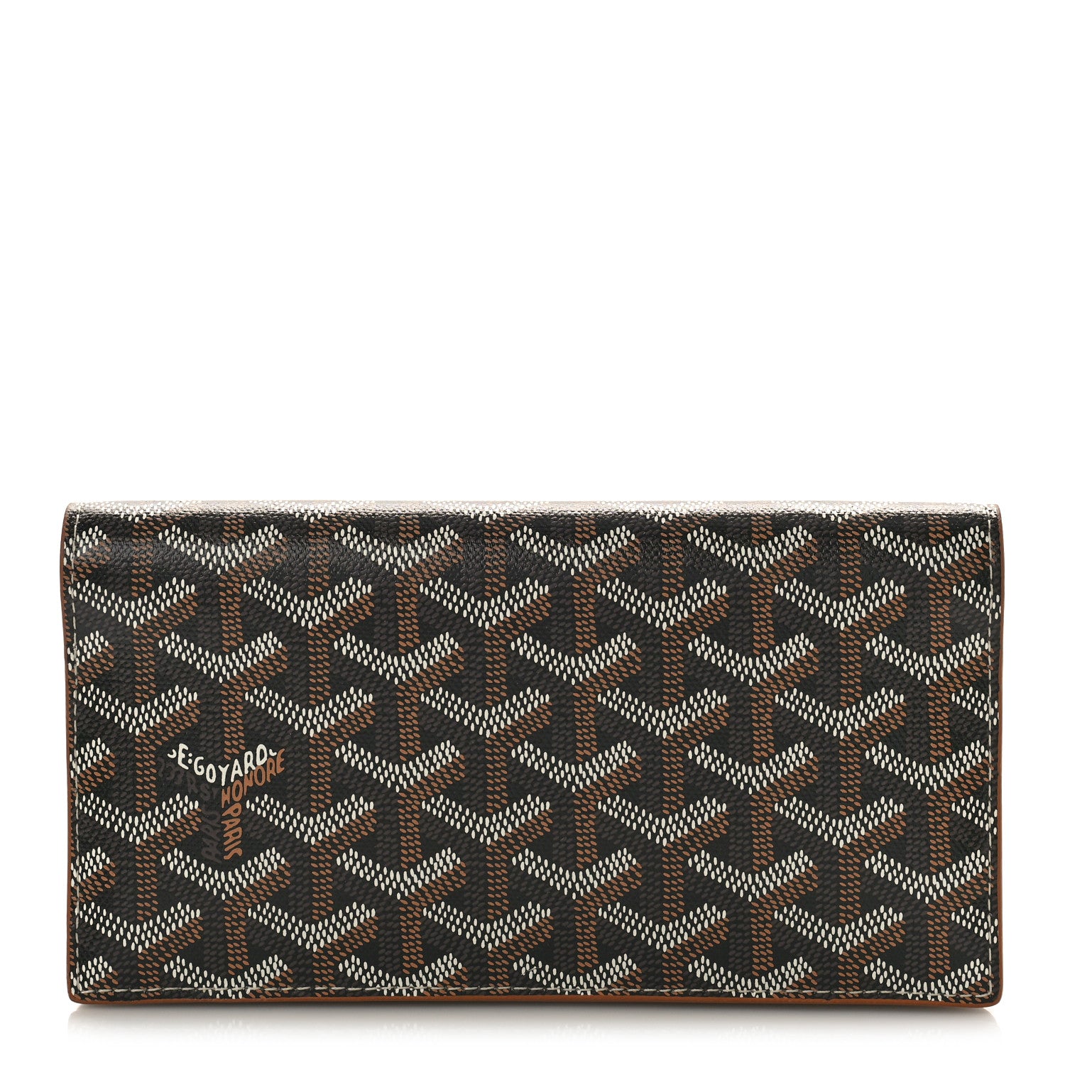 Goyard Goyardine Richelieu Wallet Black Gold 1 of 9