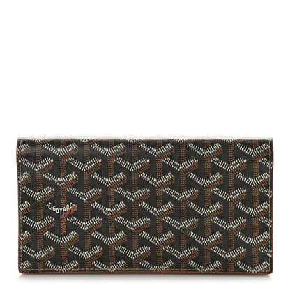 Goyard Goyardine Richelieu Wallet Black Gold 1 of 9