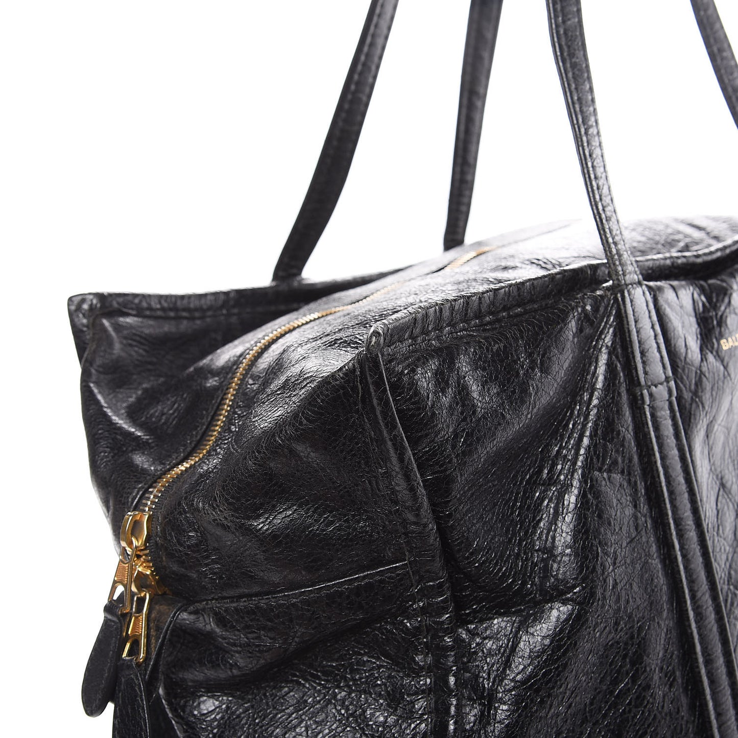Agneau Medium Bazar Shopper Tote Black