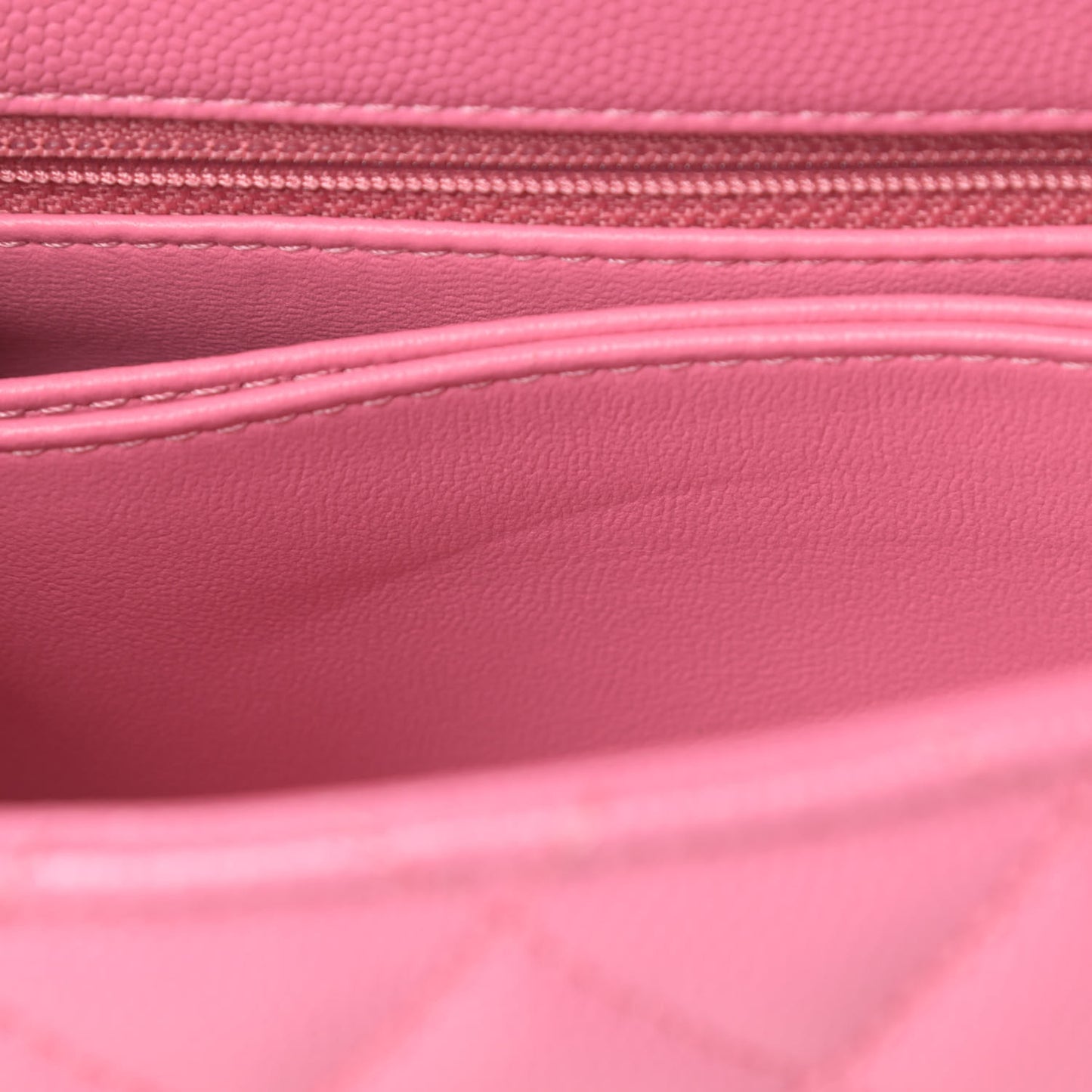 Caviar Lizard Embossed Quilted Mini Coco Handle Flap Pink