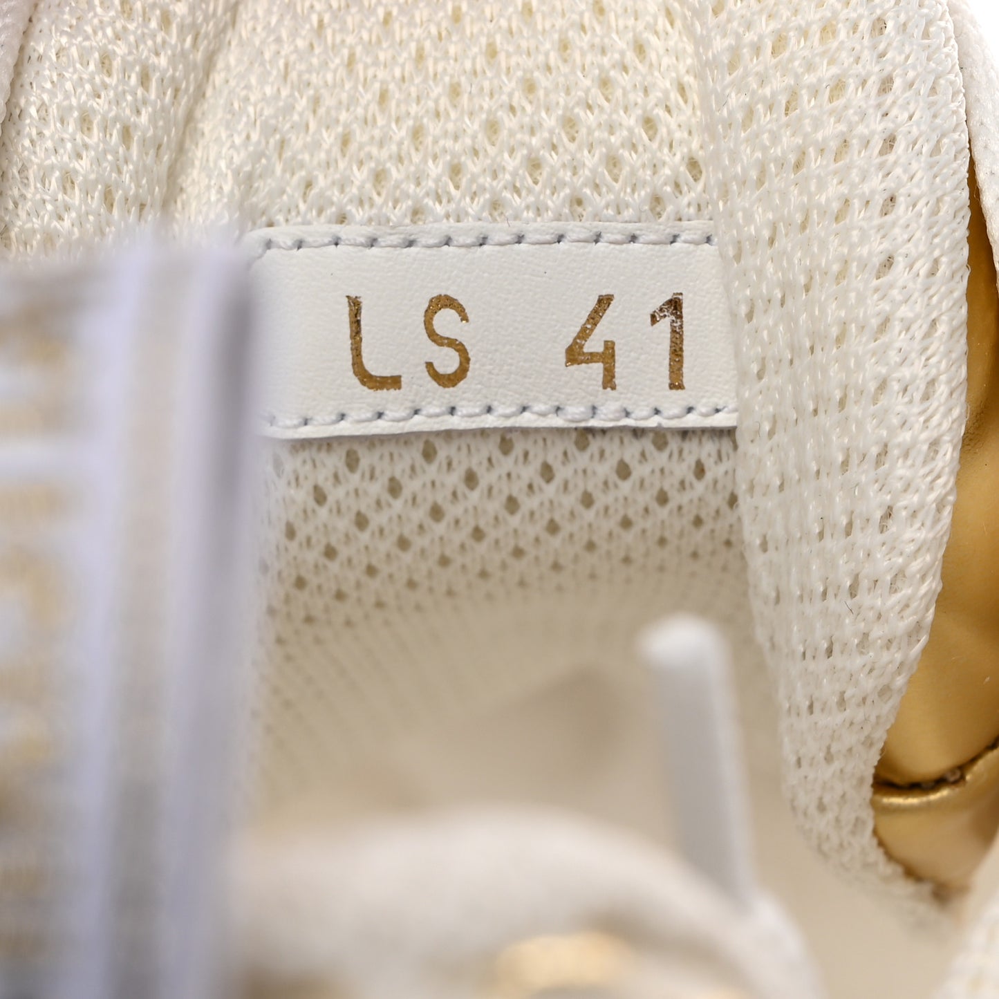 Matte Technical Fabric Mesh Dior Vibe Sneakers 41 White Gold