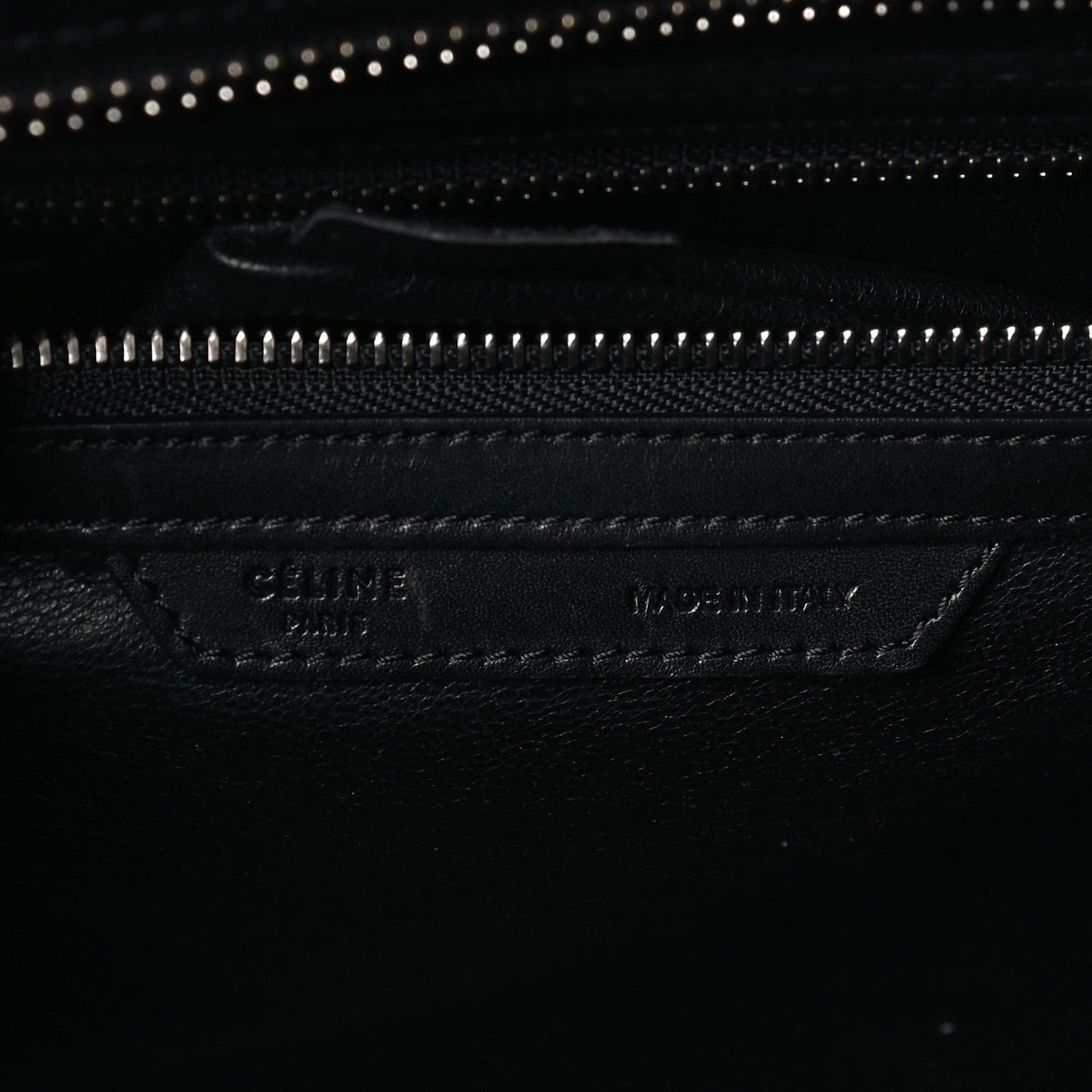 Calfskin Astrakhan Embossed Mini Luggage Black