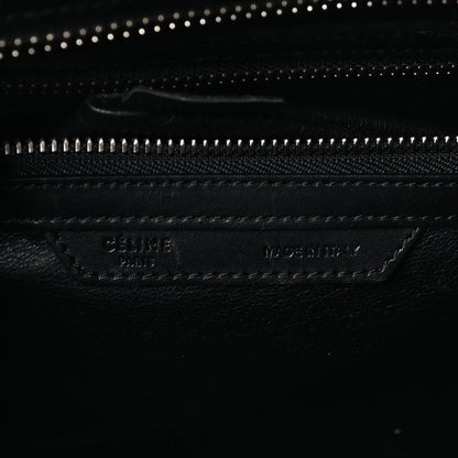 Celine Calfskin Astrakhan Embossed Mini Luggage Black 6 of 22