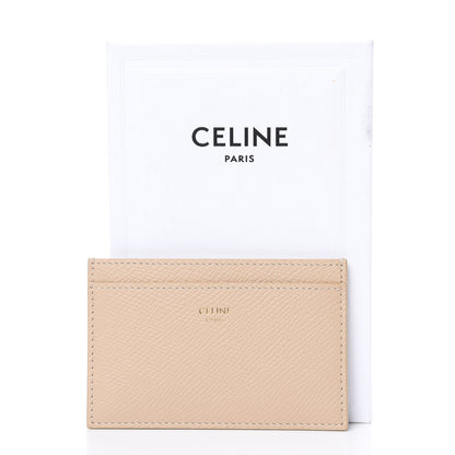 Celine Grained Calfskin Card Holder Nude 7 of 7