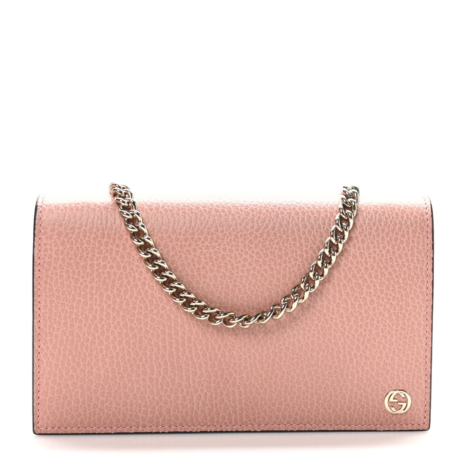 Gucci Dollar Calfskin Medium Betty Chain Wallet Soft Pink 1 of 11