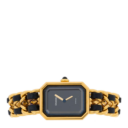 Chanel Stainless Steel Lambskin 20mm Chain Premiere Quartz Watch Gold M 2 of 4