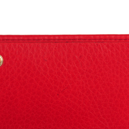 Gucci Pebbled Calfskin Soho Continental Wallet Red 2 of 10