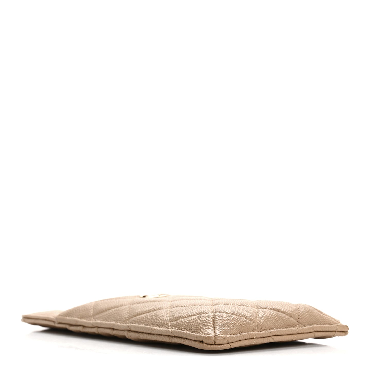 Caviar Quilted Classic iPhone Pouch Beige