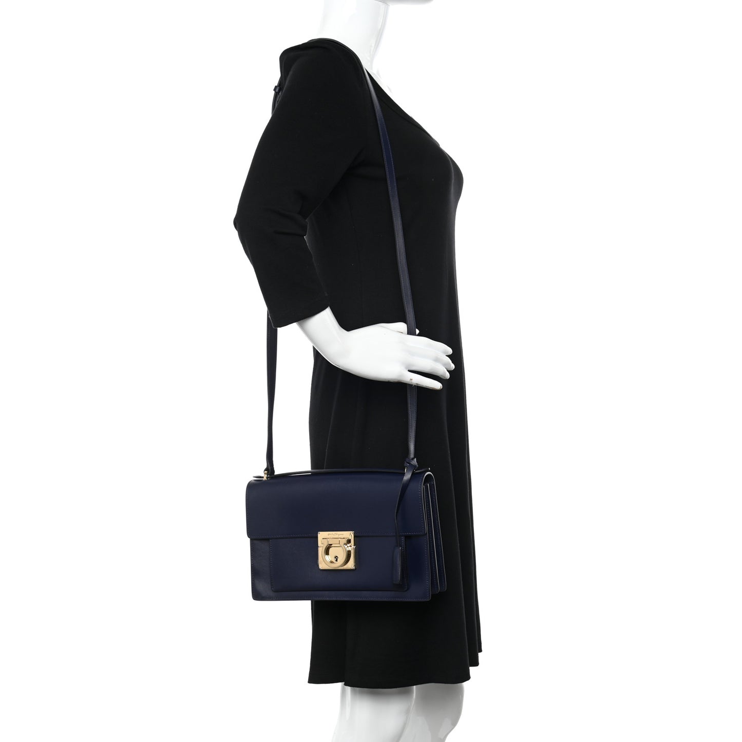 Calfskin Aileen Navy