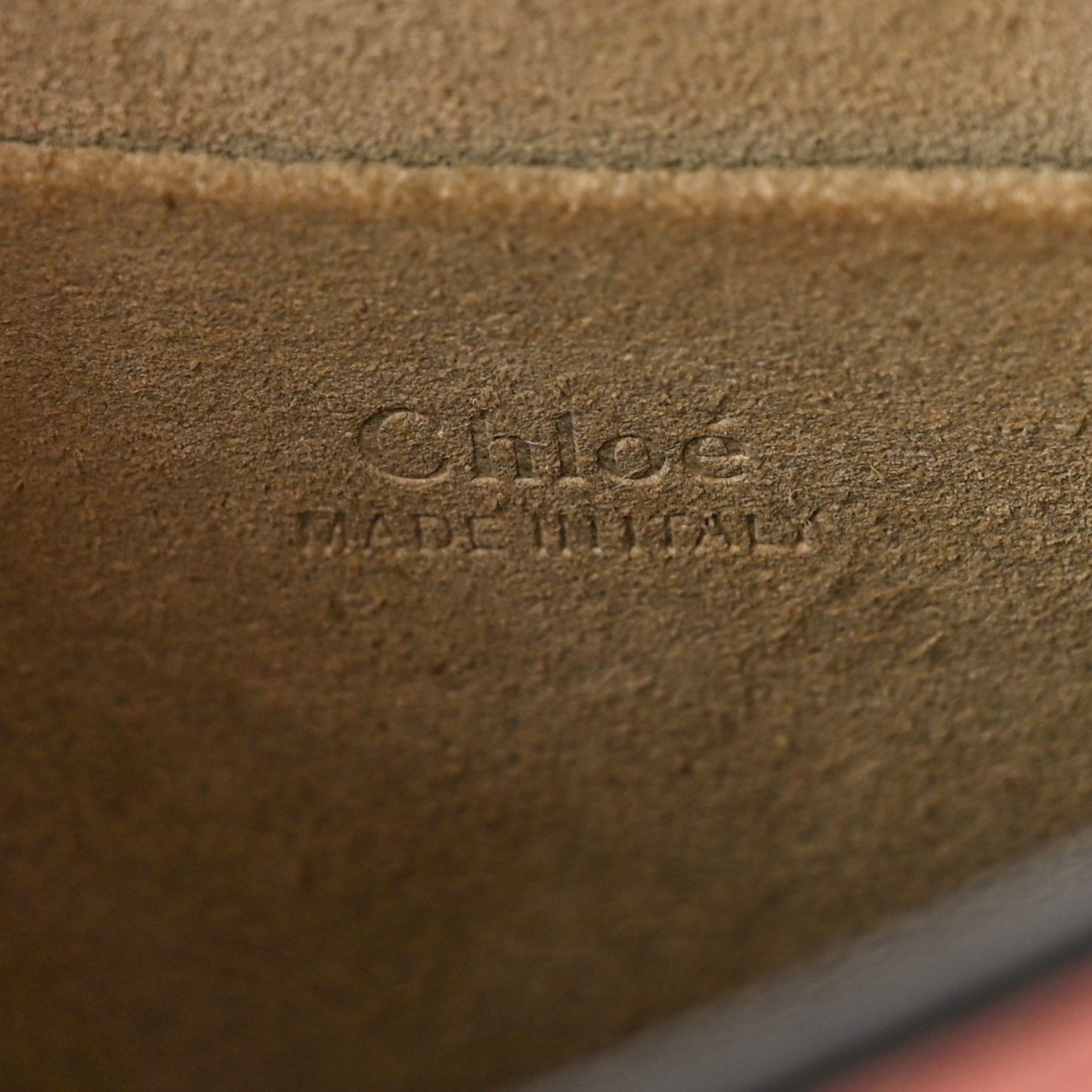 Calfskin Suede Small Nile Bracelet Bag Ideal Blush