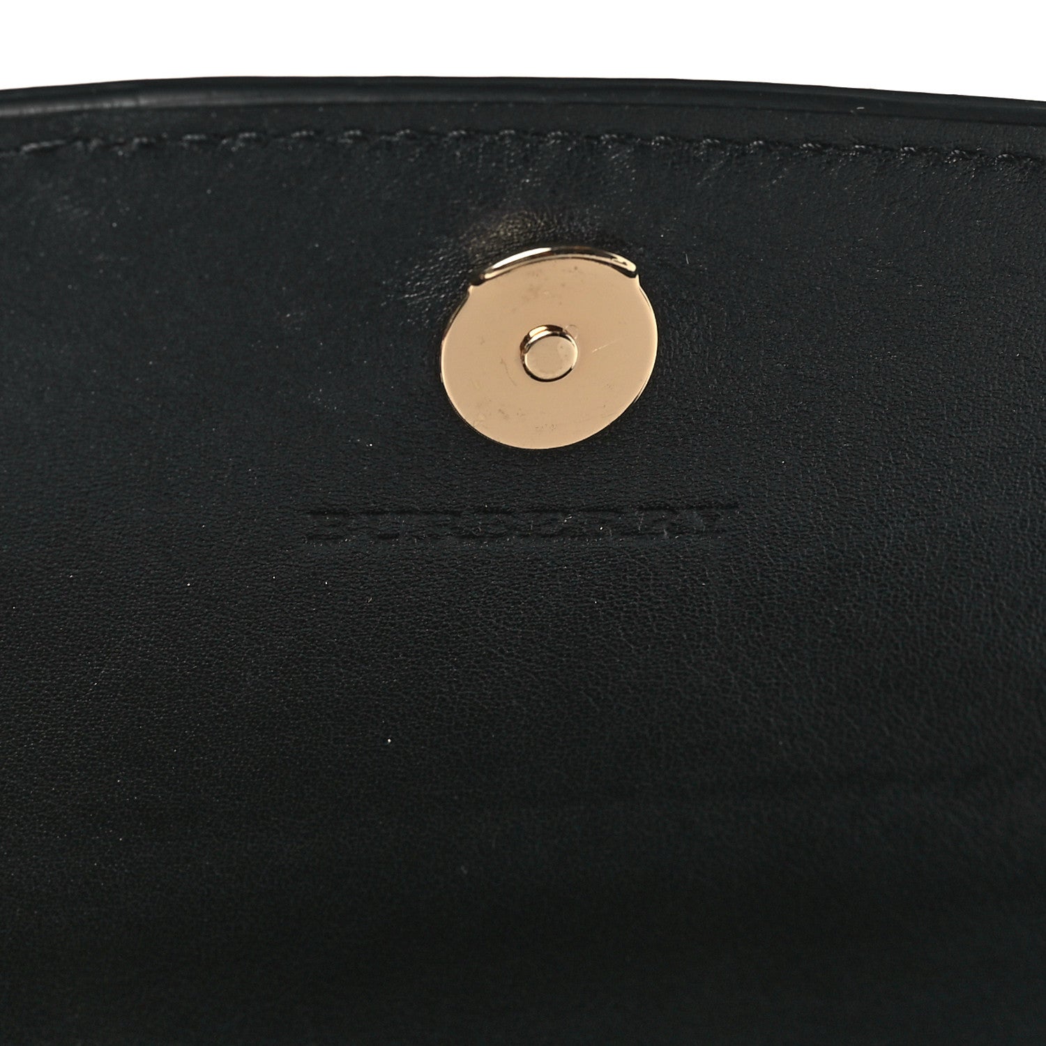Burberry Calfskin House Check Henley Wallet On Chain Black 6 of 8