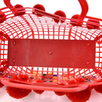 Dolce & Gabbana PVC Cage Market Tote Red 5 of 9