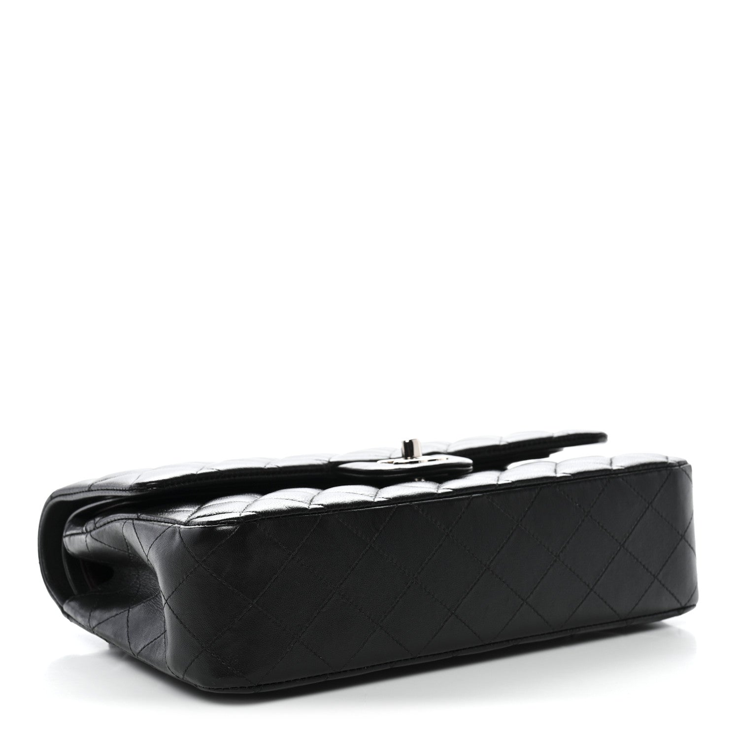 Chanel Lambskin Quilted Medium Double Flap Black 4 of 12