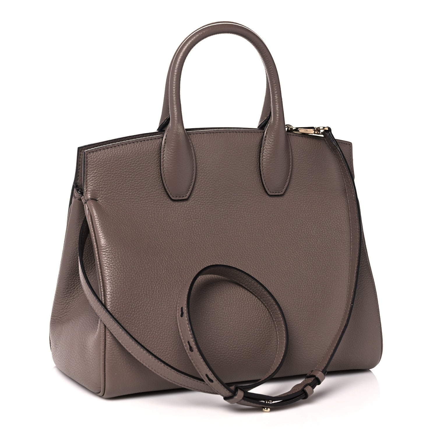 Salvatore Ferragamo Calfskin Studio Bag Caraway Seed 4 of 13