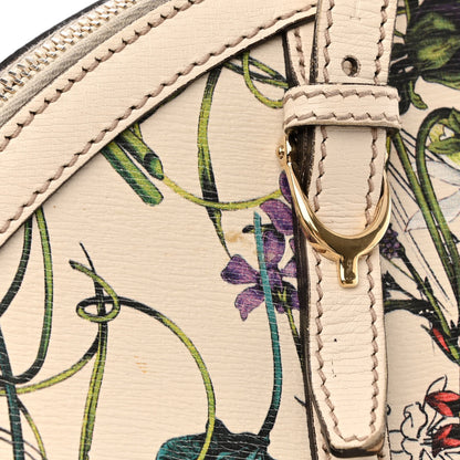 Gucci Canvas Flora Infinity Medium Nice Top Handle Dome Bag White 19 of 22