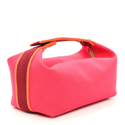 Hermes Canvas Small Bride-A-Brac Pouch Hibiscus 3 of 9