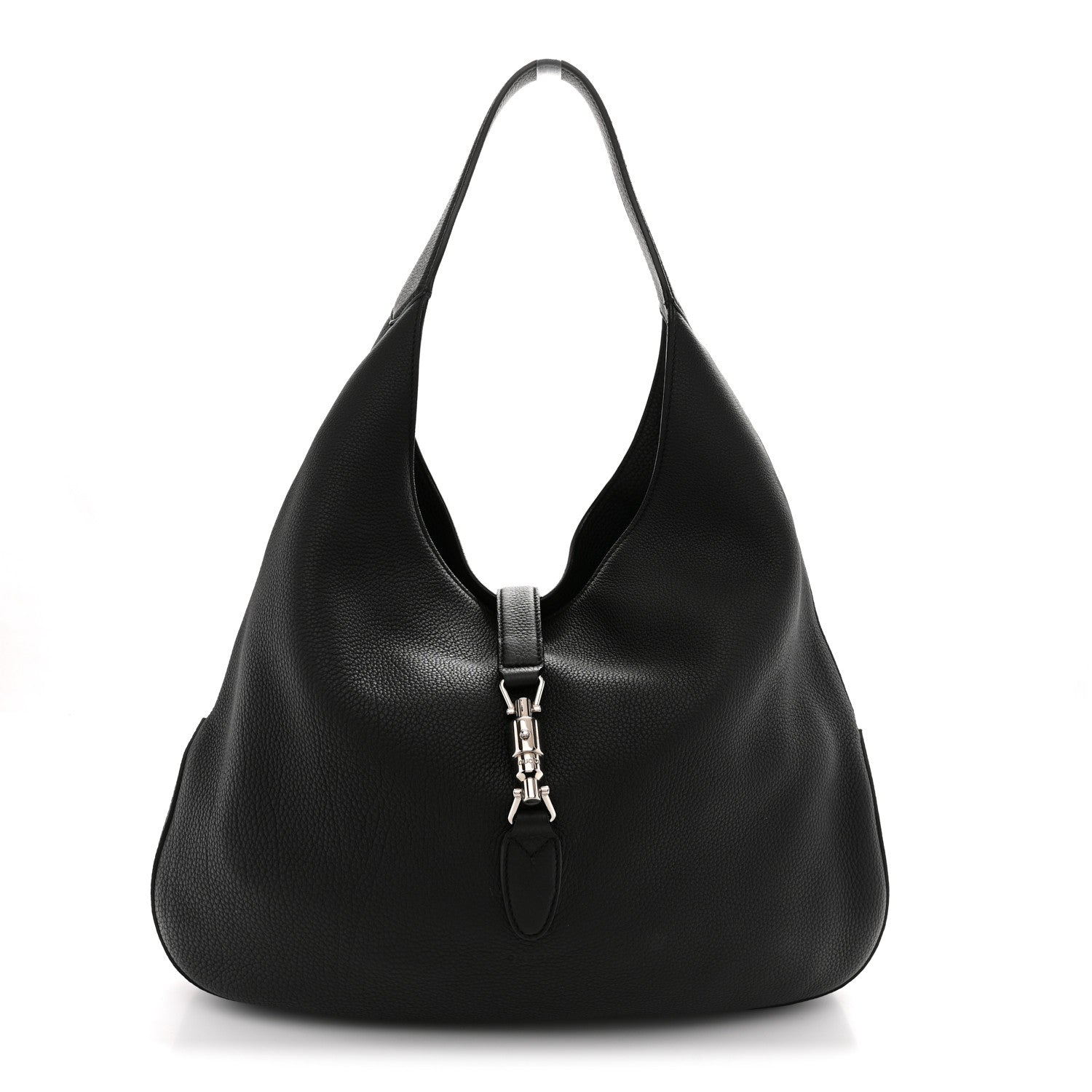 Gucci Soft Grained Calfskin Large Jackie Hobo Black 1 of 12