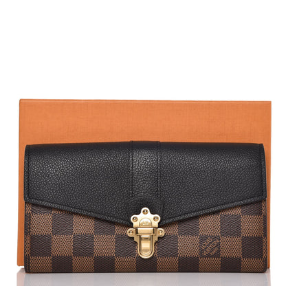 Louis Vuitton Damier Ebene Clapton Wallet Black 8 of 8