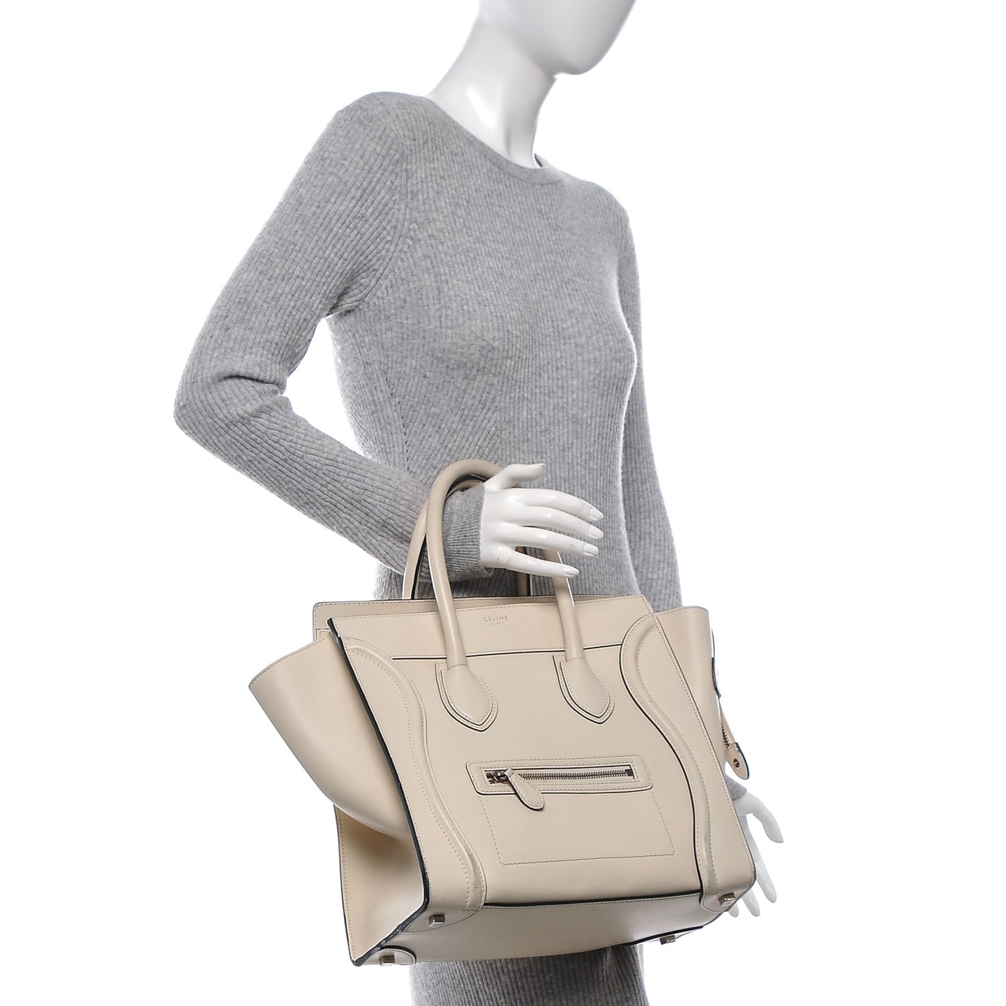 Smooth Calfskin Mini Luggage Ivory