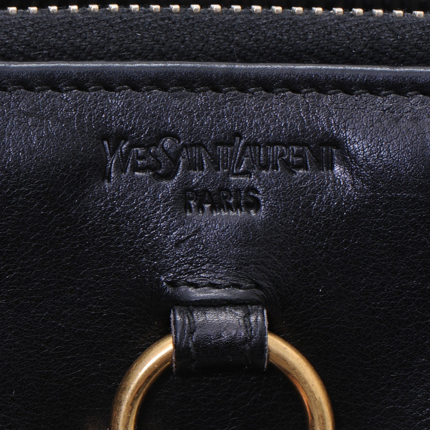 Leather Muse Zip Around Wallet Black