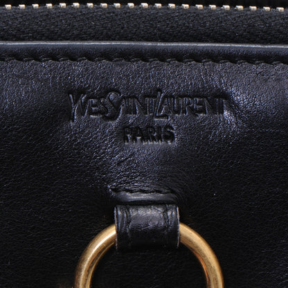 Saint Laurent Leather Muse Zip Around Wallet Black 6 of 8