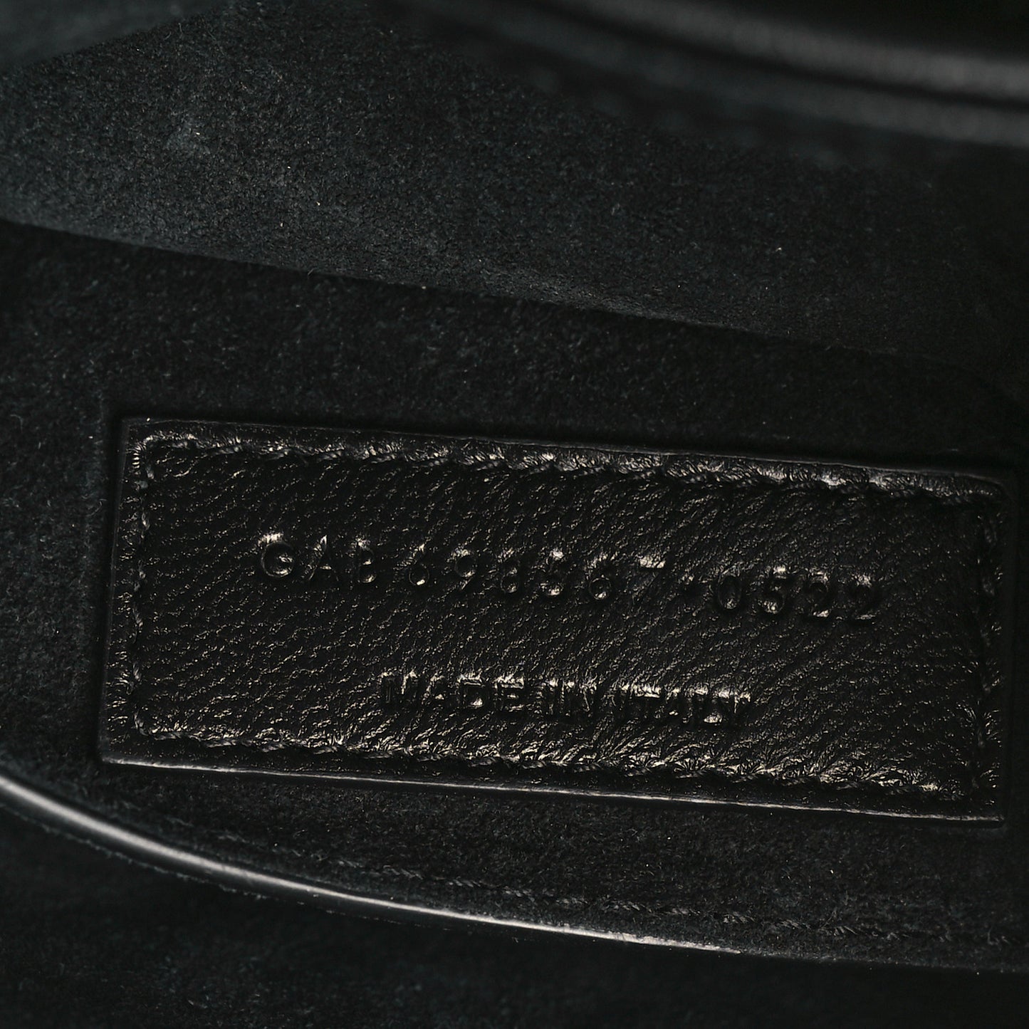 Lambskin Quilted Le 57 Diamond Shoulder Bag Black