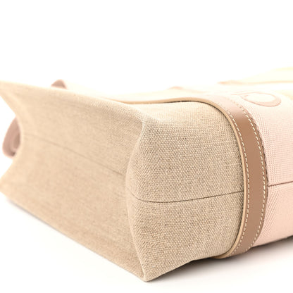 Chloe Linen Calfskin Medium Woody Ribbon Tote Blushy Beige 10 of 12