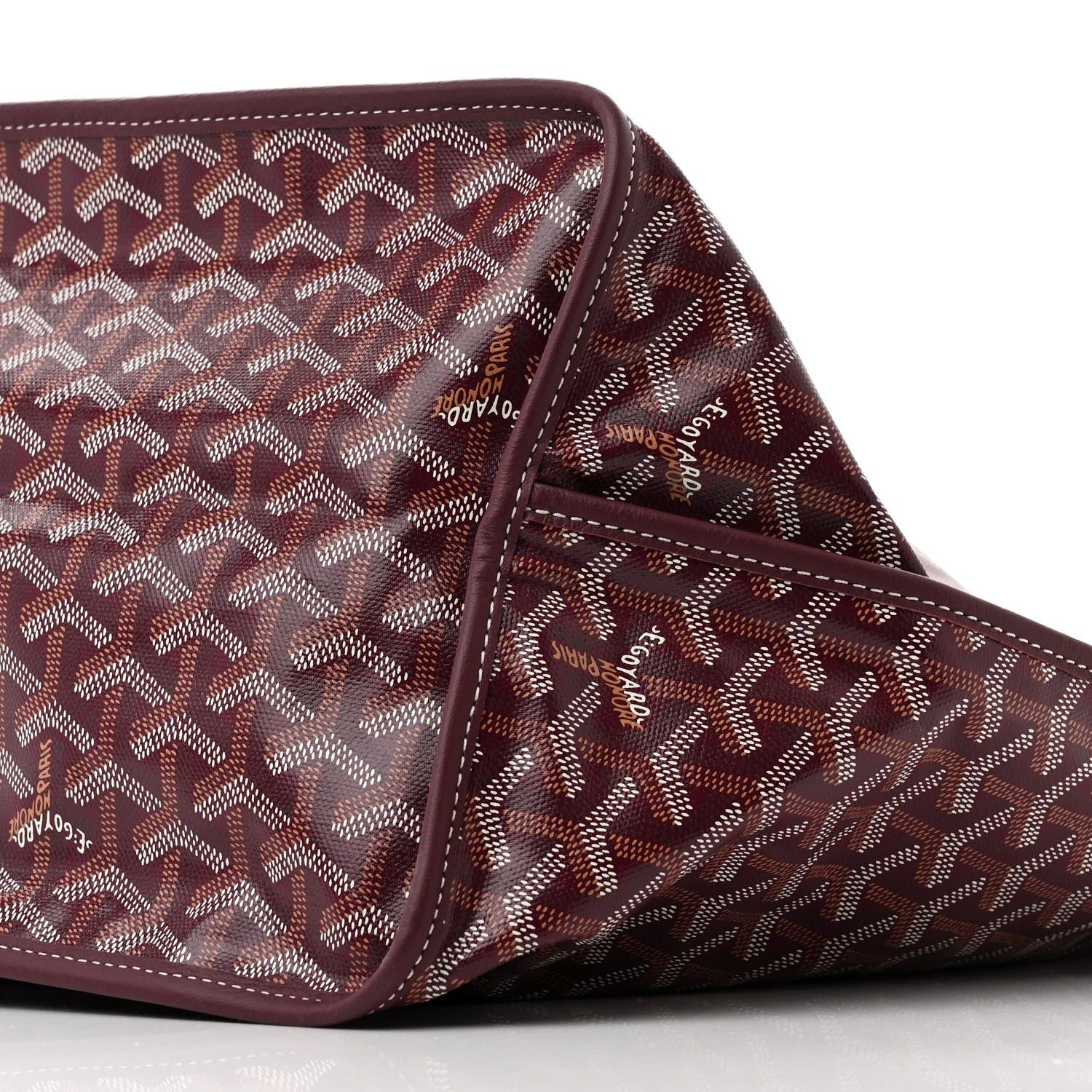 Goyard Goyardine Reversible Anjou GM Burgundy 19 of 20