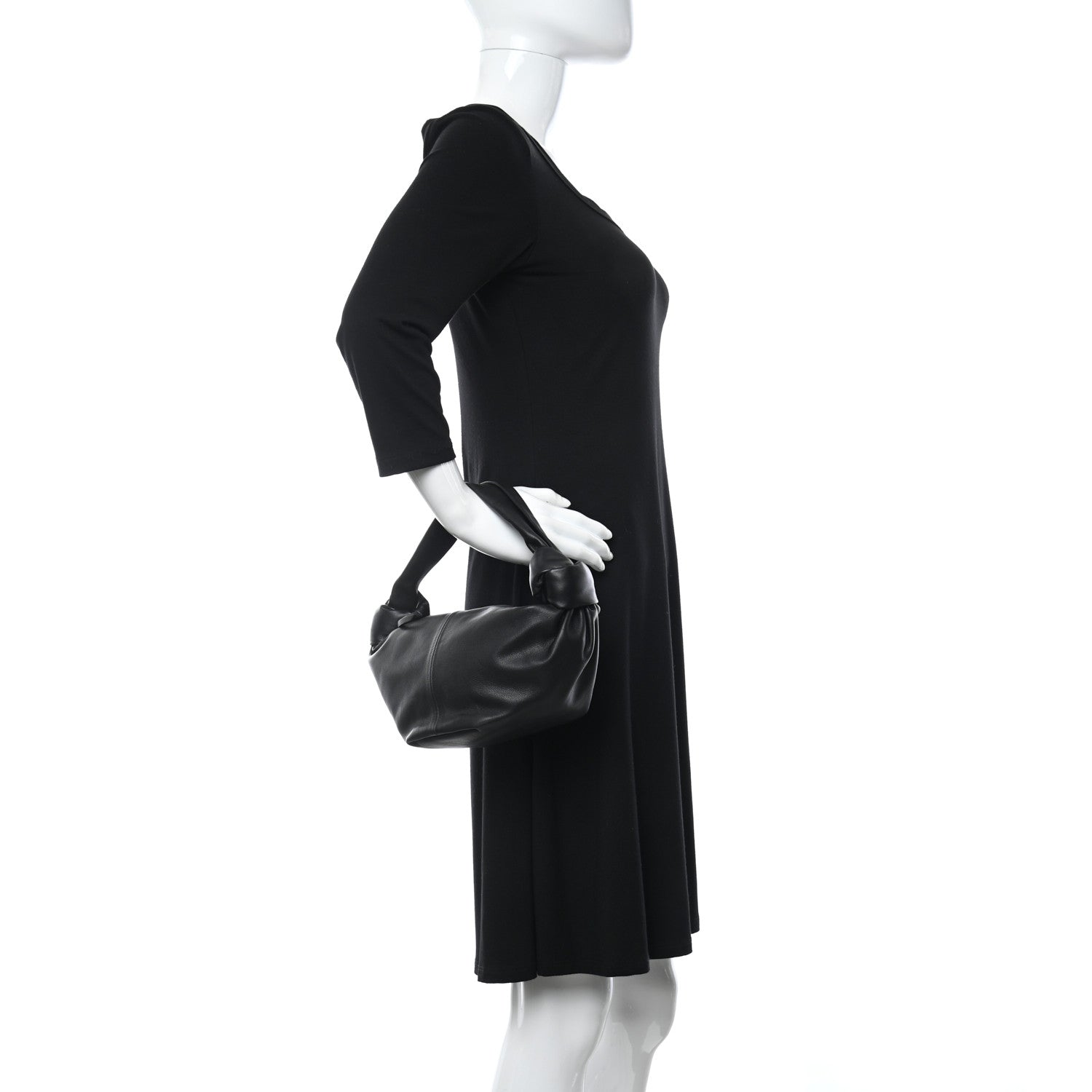 Bottega Veneta Nappa Mini Double Knot Bag Black 2 of 10