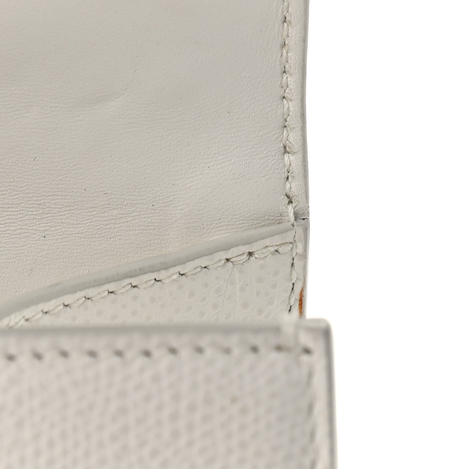 Christian Dior Grained Calfskin 30 Montaigne Chain Flap Bag White 8 of 12
