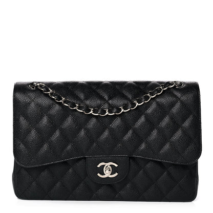 Chanel Caviar Quilted Jumbo Double Flap Black 1 of 13