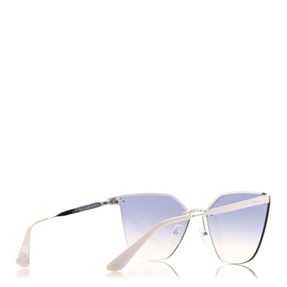 Prada Cat Eye Sunglasses SPR 68T Silver 3 of 8