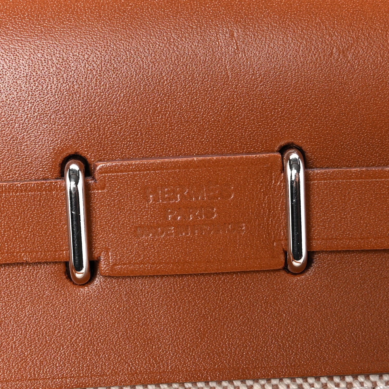 Hermes Military Toile Vache Hunter Herbag Zip Retourne 20 Ecru Beige Fauve 6 of 11