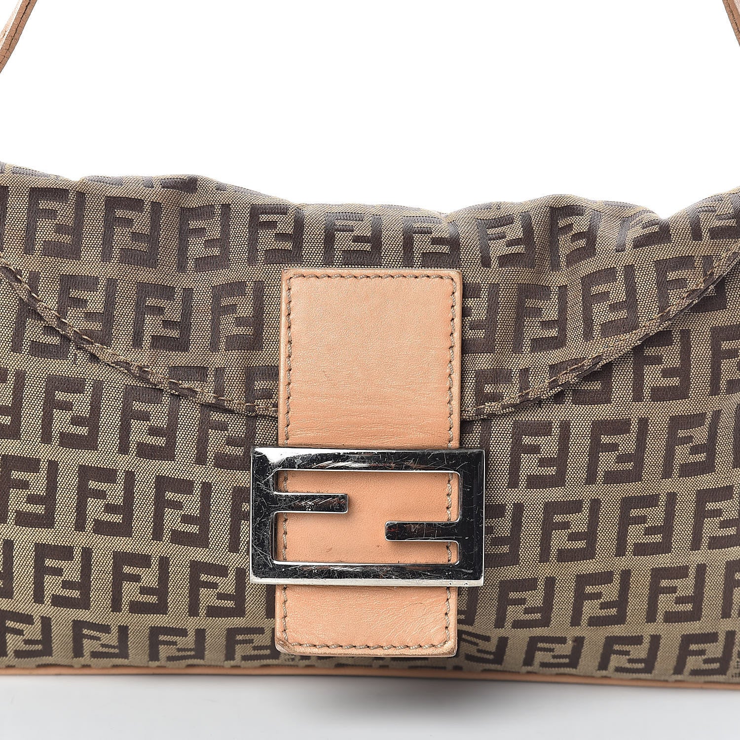 Fendi Zucchino Baguette Beige 8 of 10
