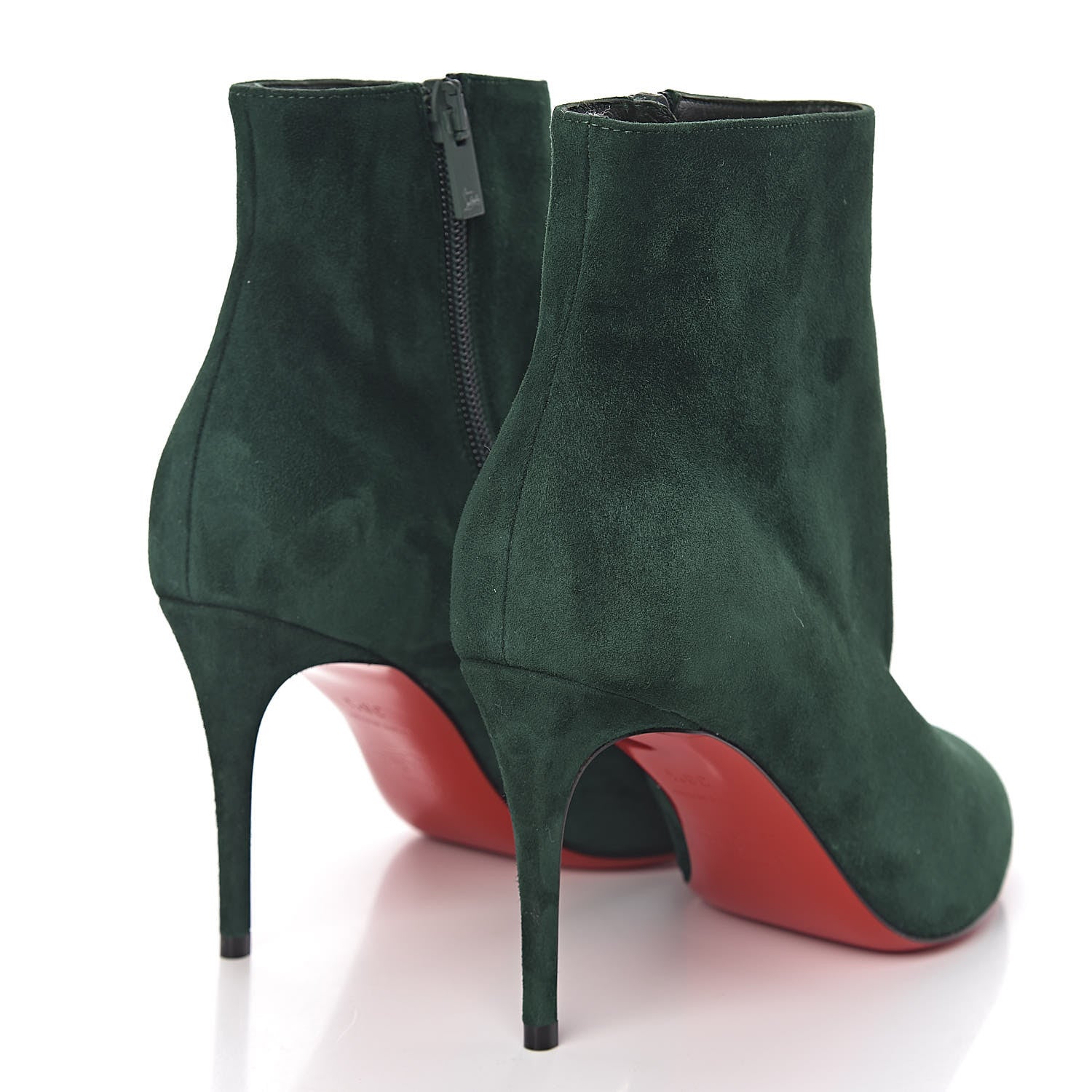 Christian Louboutin Veau Velours Eloise Booty 85 Ankle Boots 36.5 Green 4 of 7