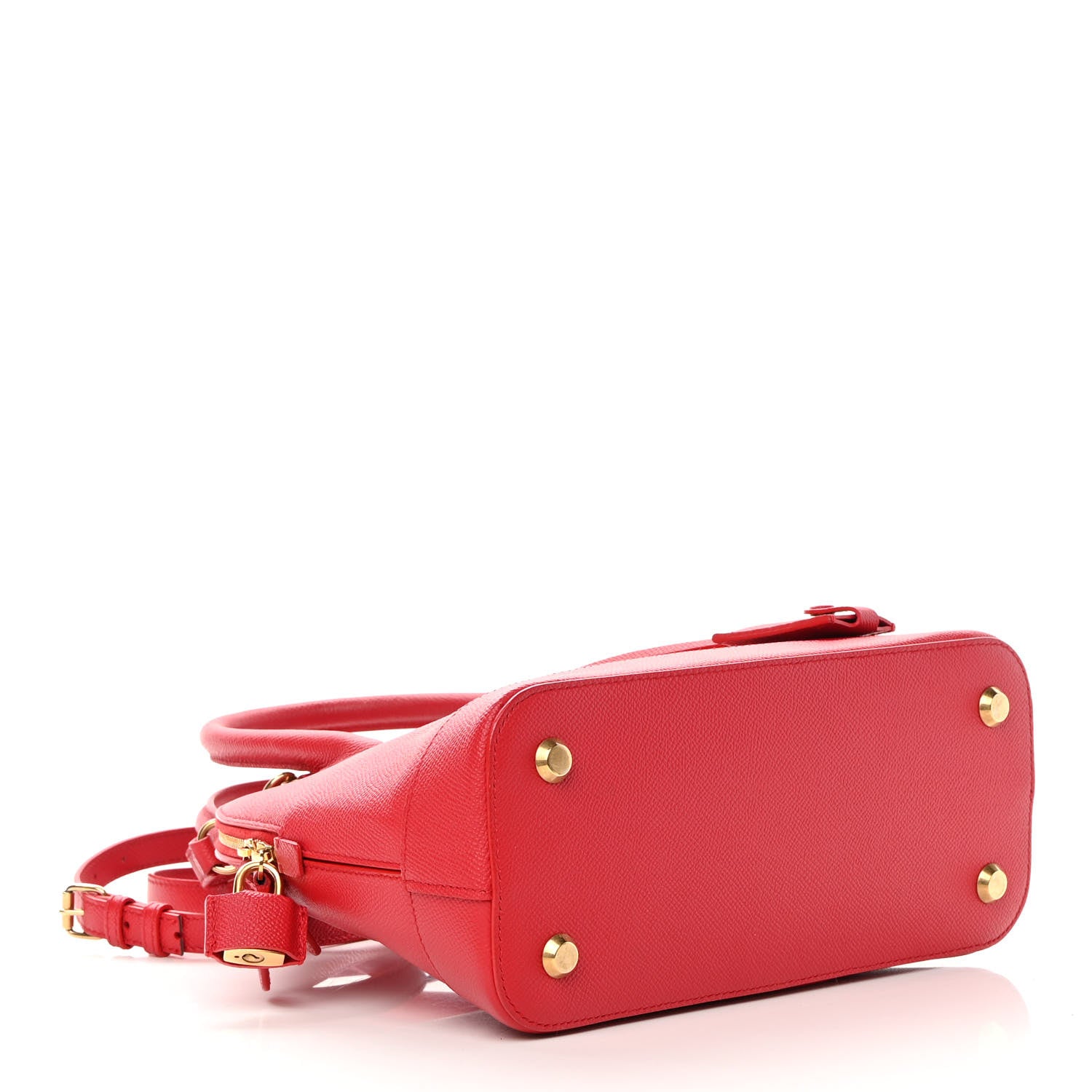 Balenciaga Grained Calfskin S Ville Top Handle Bag Rouge Coquelicot 4 of 15