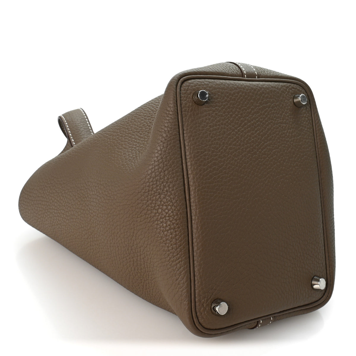 Hermes Taurillon Clemence Picotin Lock 18 PM Etoupe 7 of 19