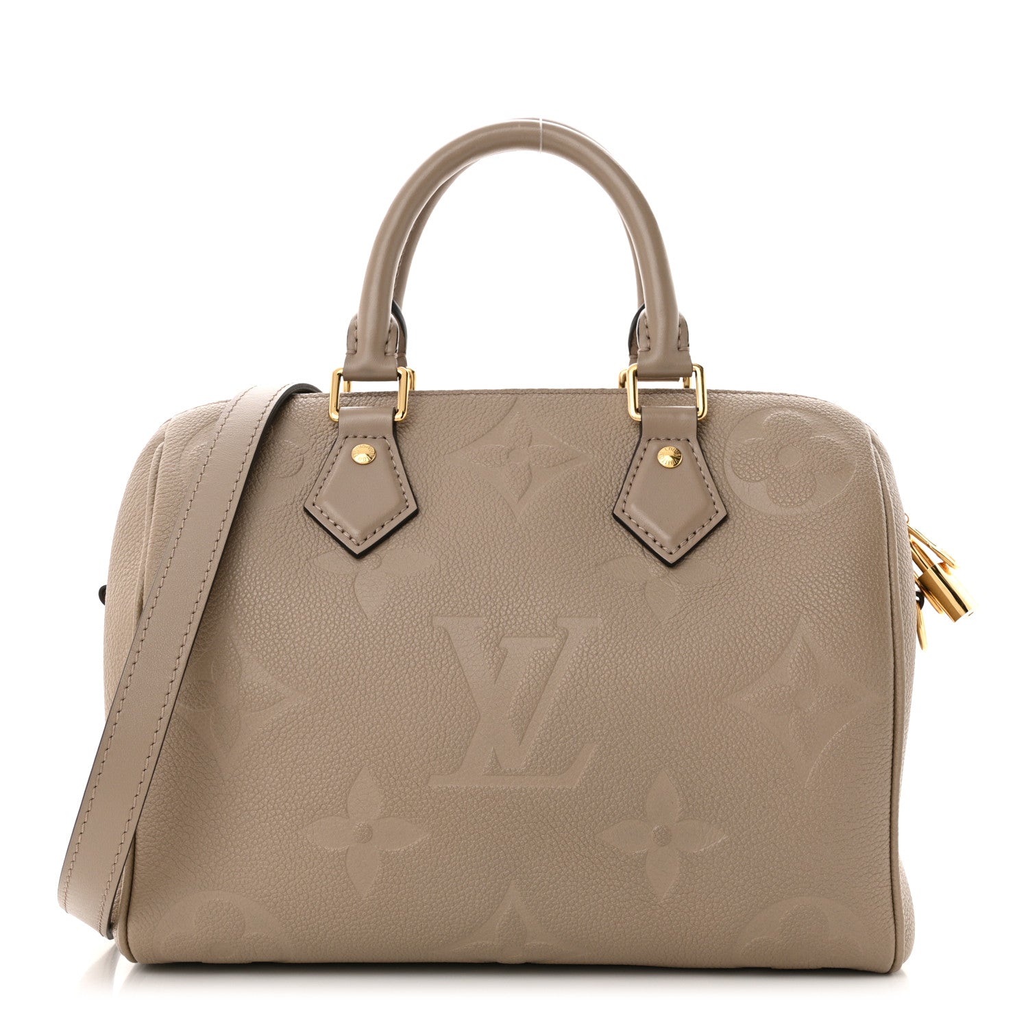 Louis Vuitton Empreinte Monogram Giant Speedy Bandouliere 25 Tourterelle 1 of 9