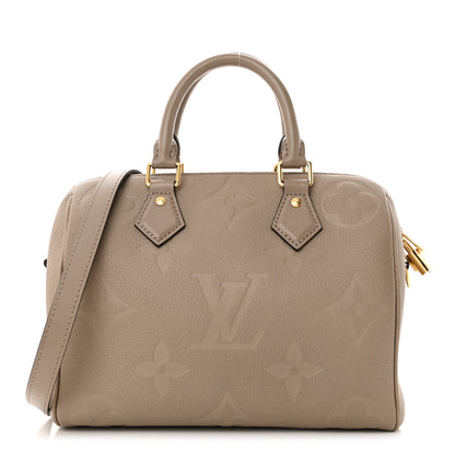 Louis Vuitton Empreinte Monogram Giant Speedy Bandouliere 25 Tourterelle 1 of 9