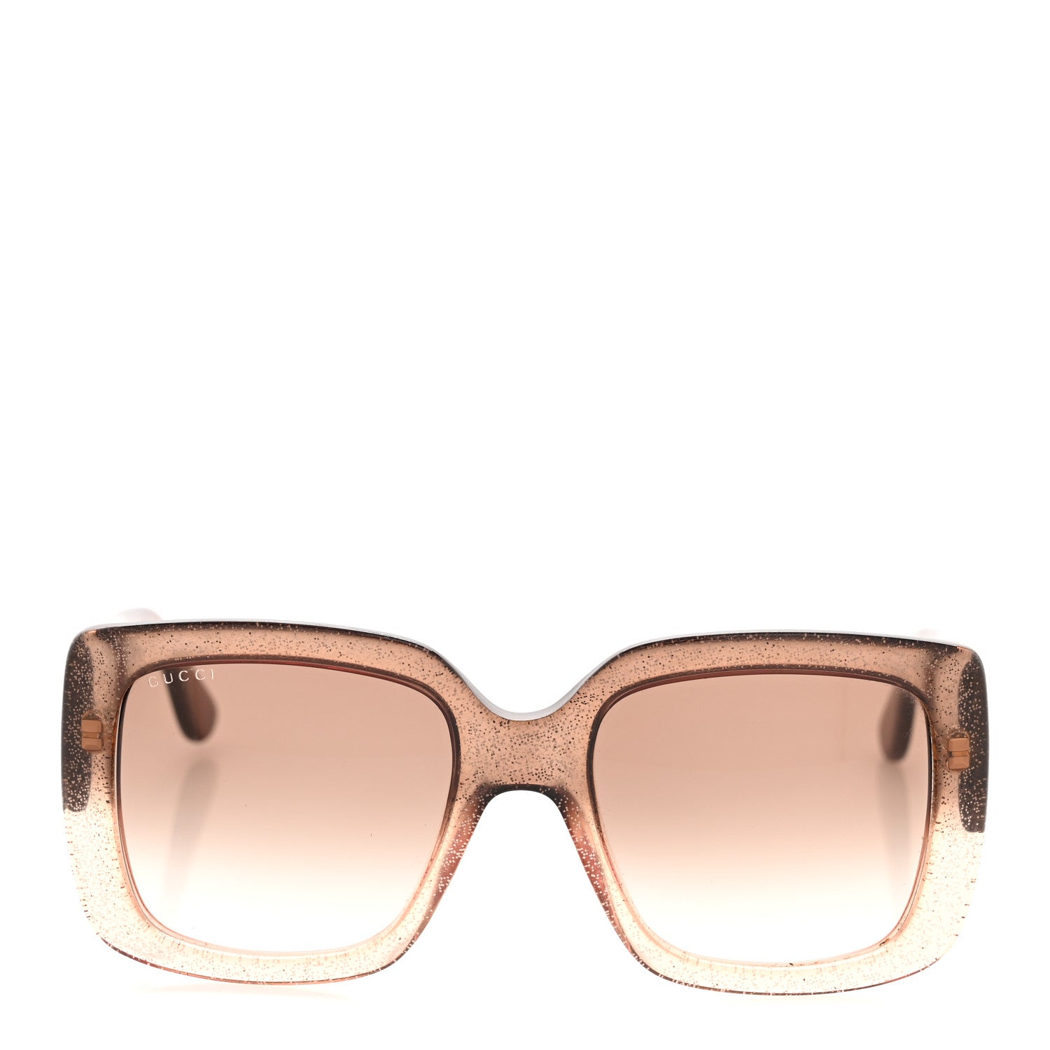 Gucci Glitter Acetate Square Frame Sunglasses GG3814S Brown 2 of 8