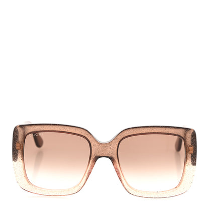 Gucci Glitter Acetate Square Frame Sunglasses GG3814S Brown 2 of 8