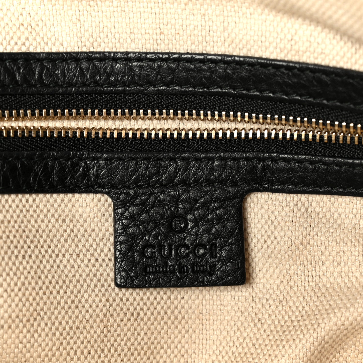 Gucci Pebbled Calfskin Small Soho Top Handle Bag Black 6 of 11