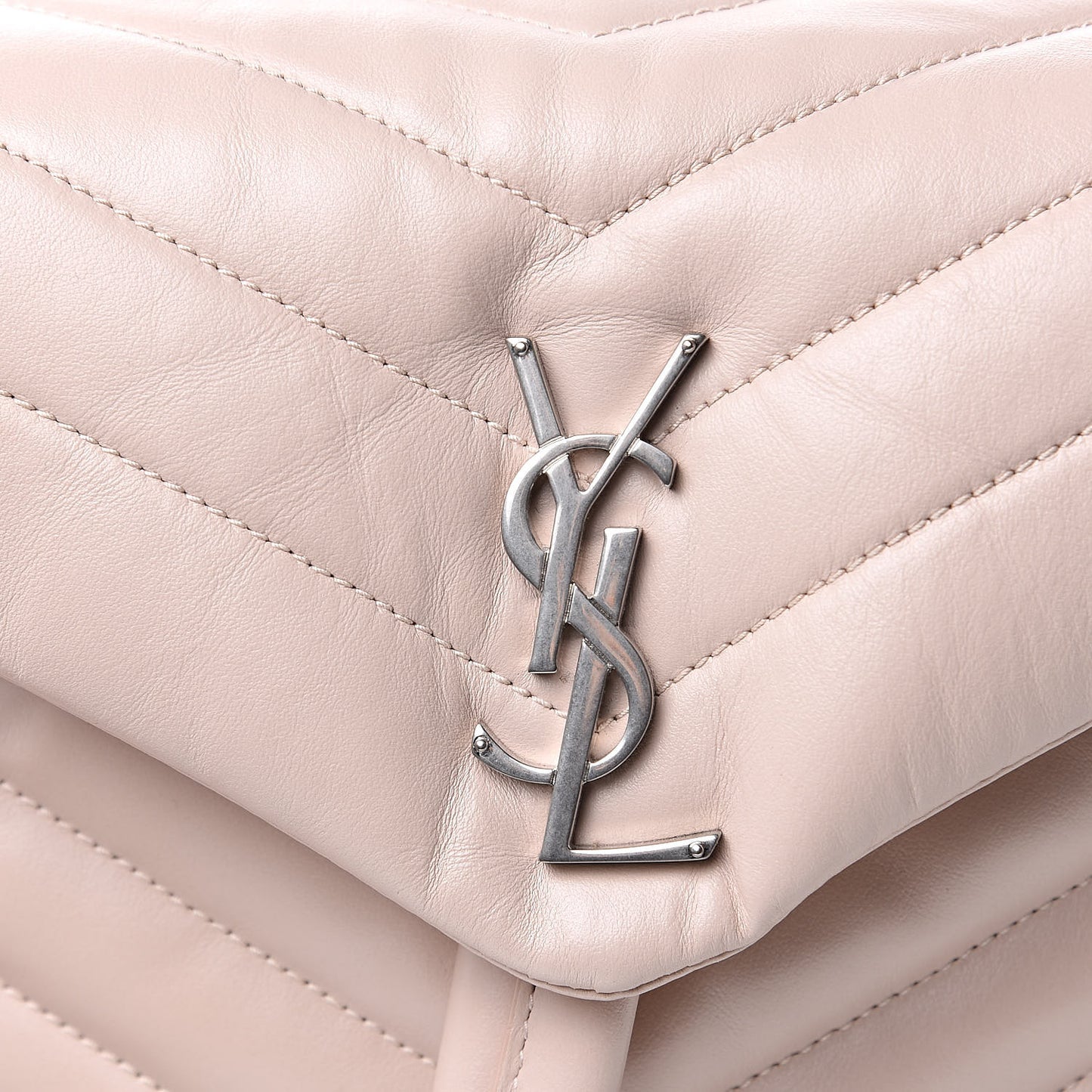 Calfskin Y Quilted Monogram Small Loulou Backpack Marble Pink