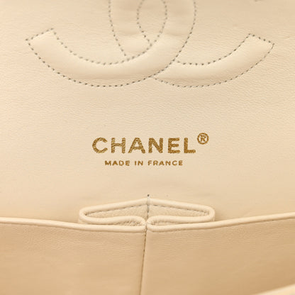 Chanel Lambskin Quilted Medium Double Flap White 7 of 14