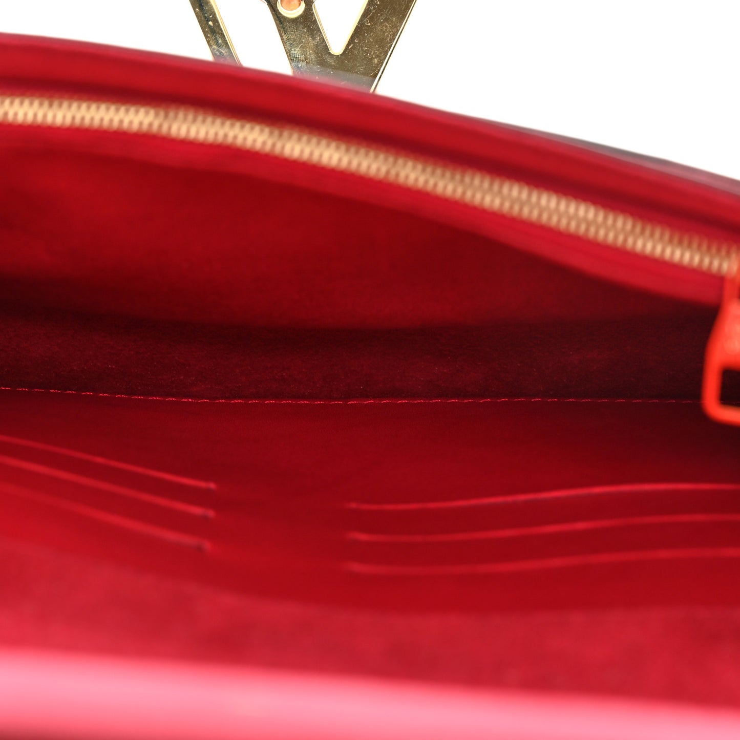Calfskin Chain Louise MM Red