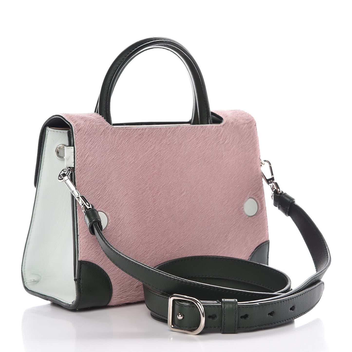 Calf Hair Calfskin Tri-Color Mini Diorever Flap Pink
