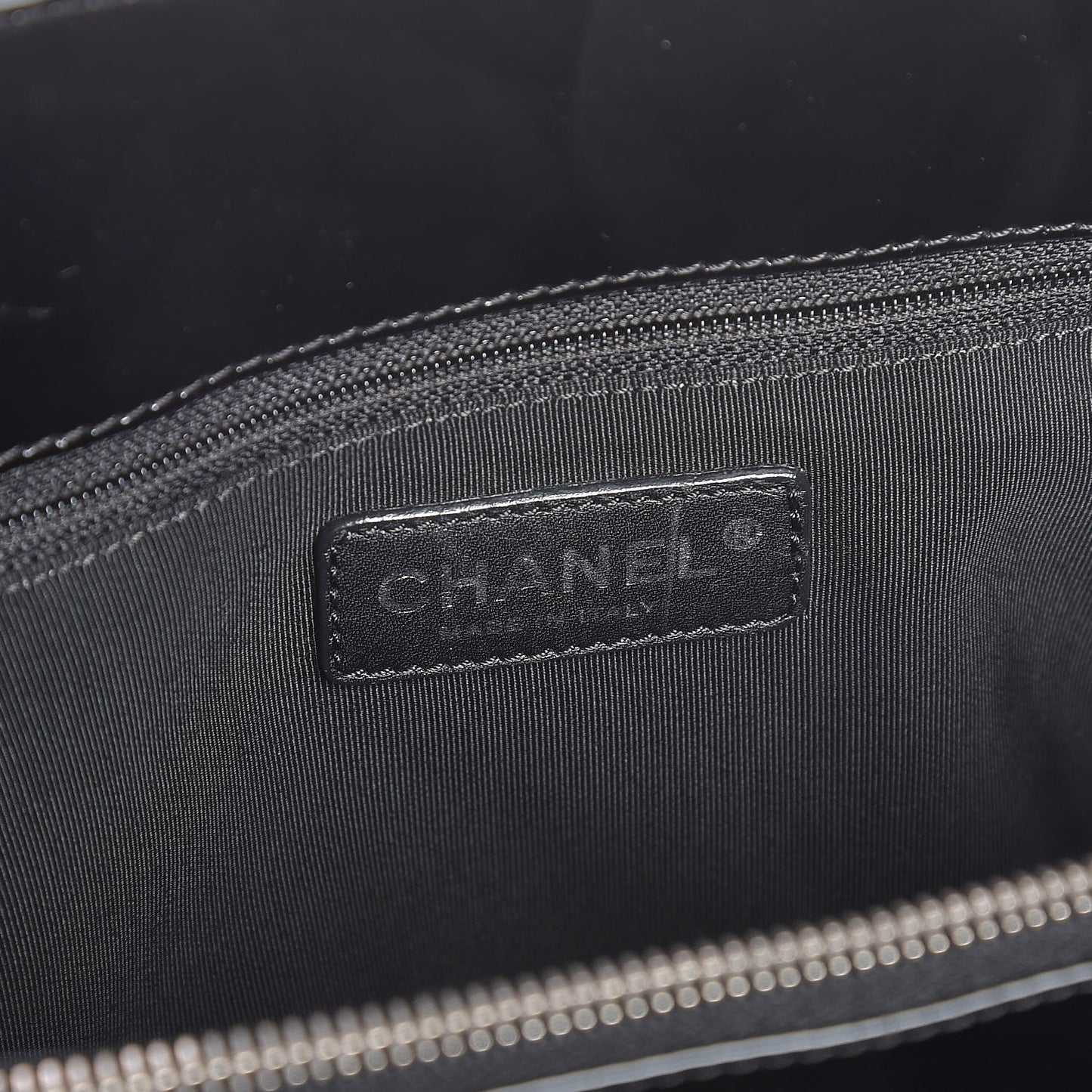 Patent Quilted Grand Shopping Tote GST Black